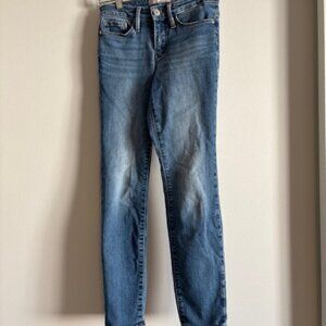 ATHLETA Sculptek Jeans Wash Blue Stretch Denim Skinny Jeans size 0